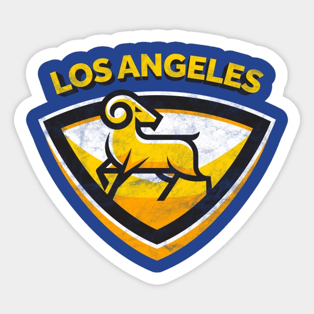 Cool Modern Los Angeles team Party Tailgate Sunday Football Sticker by BooTeeQue
